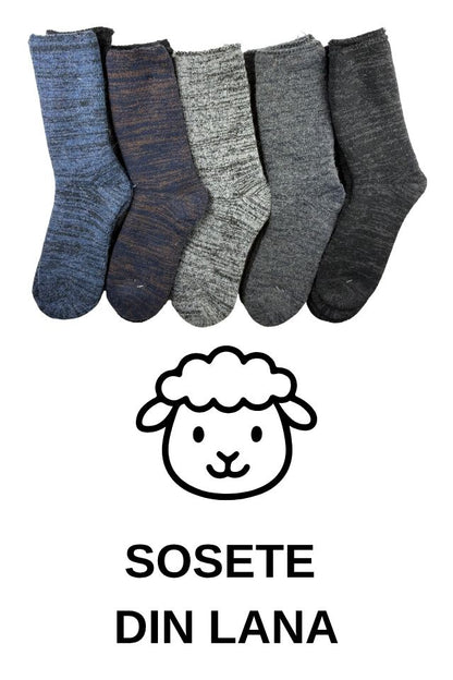 Sosete 10 perechi sosete barbati din lana