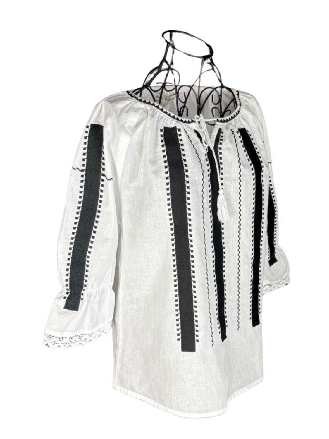 Bluza dama RFN 2 alb/negru mahon
