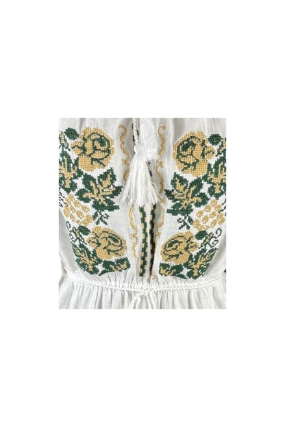 Rochie fete F26 alb/bej