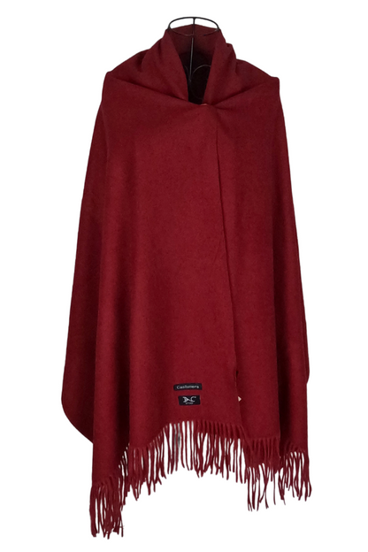 Fular dama uni 24U, 180x70cm, rosu bordo