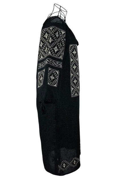 Rochie dama casual R11D, negru/bej