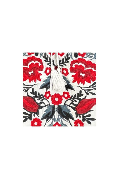 Bluza dama RA25 alb/rosu bordo