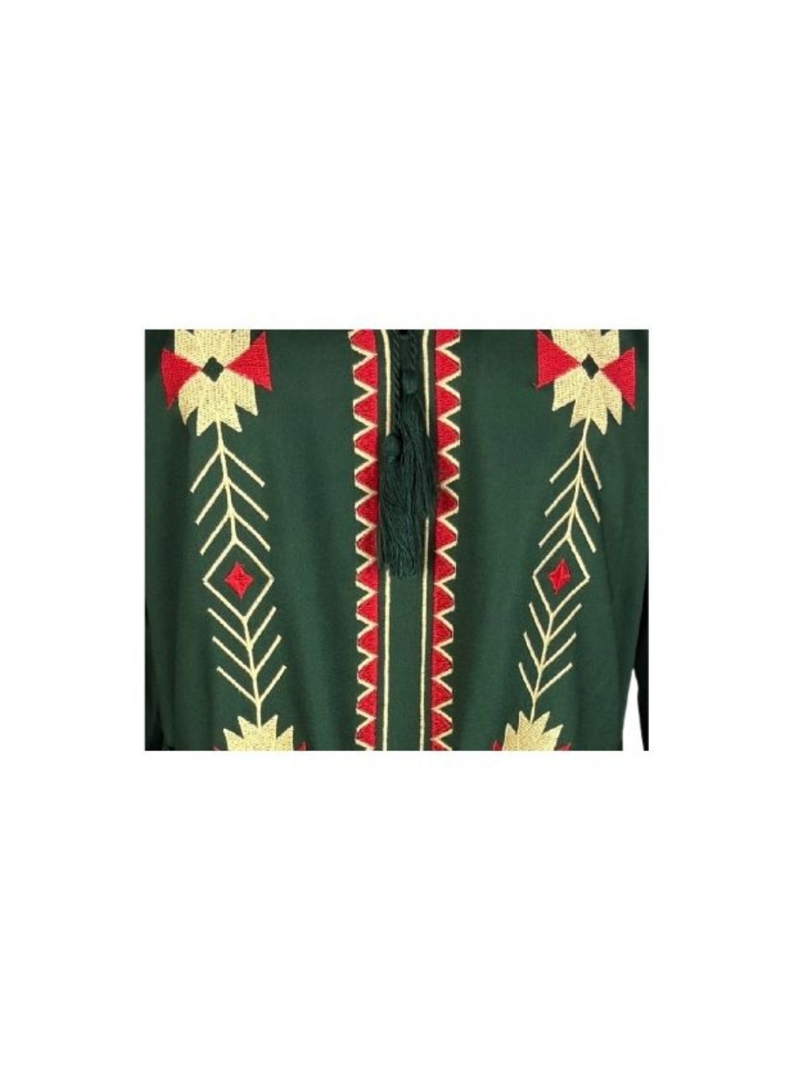 Rochie traditionala dama R25 verde/galben