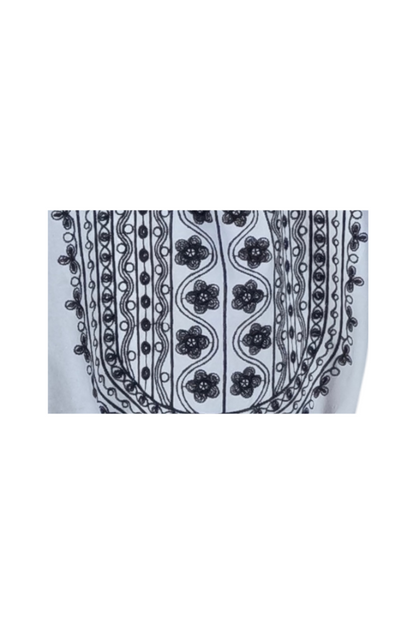 Bluza tip ie dama R24, alb/negru