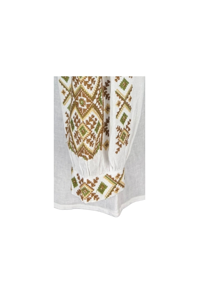 Bluza dama IL26 alb/maro