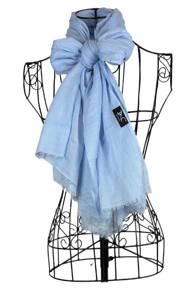Esarfa dama uni 25VM, blue sea 180 x 95 cm