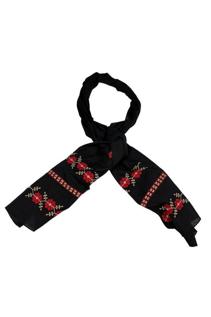 Marama traditionala MCP negru/rosu