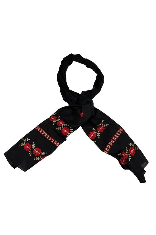 Marama traditionala MCP negru/rosu
