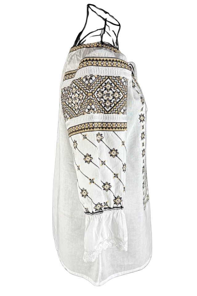 Bluza dama RA25 alb/bej