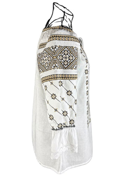 Bluza dama RA25 alb/bej