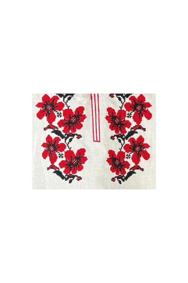 Bluza dama tip ie I26 alb/rosu