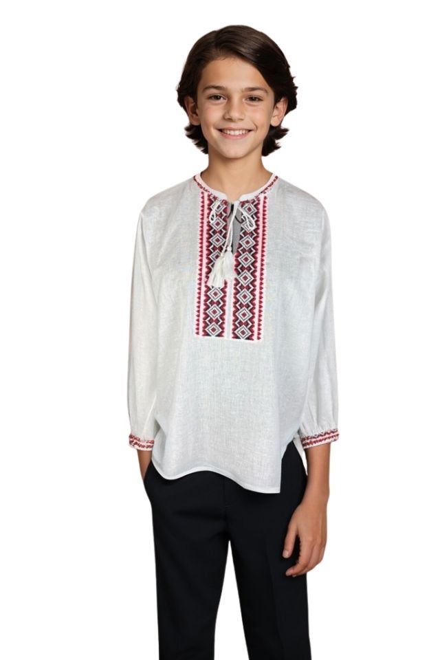 Bluza baieti CPB alb crystal