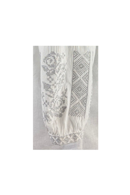 Bluza dama AU26 alb/argintiu