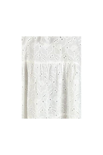 Rochie traditionala dama R25 alb/optic