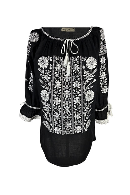 Bluza dama IL26 negru/alb