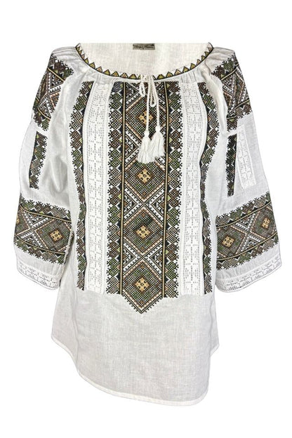 Bluza dama O25 alb/maro