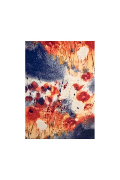 Fular dama lână de lux, alb/galben, 180x60cm