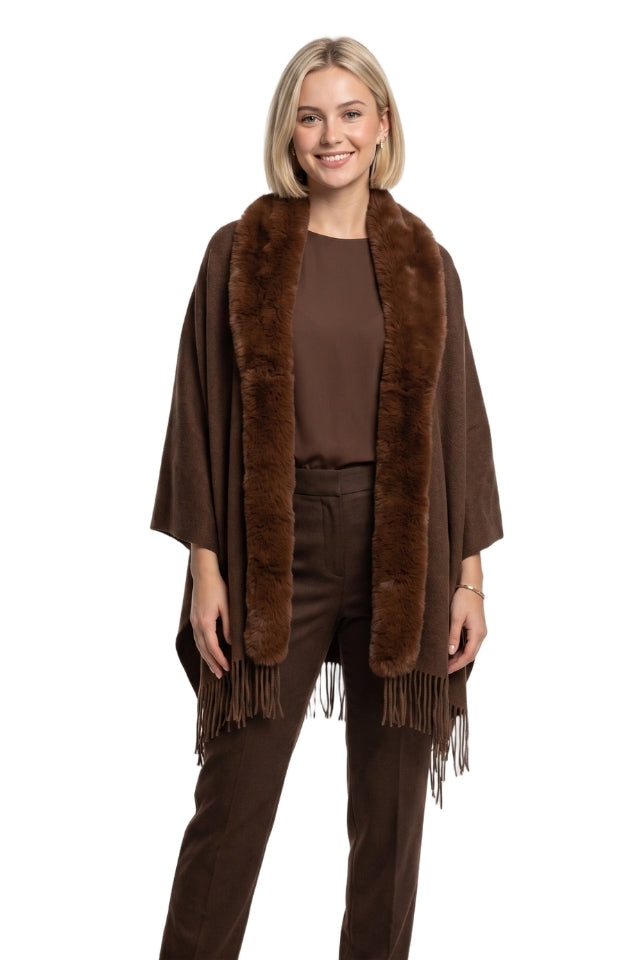 Fular dama tip poncho S maro