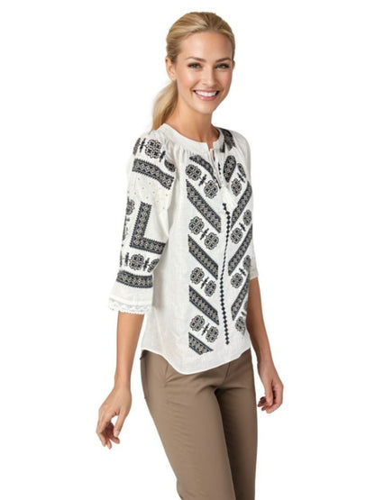 Bluza dama O25 alb/crem