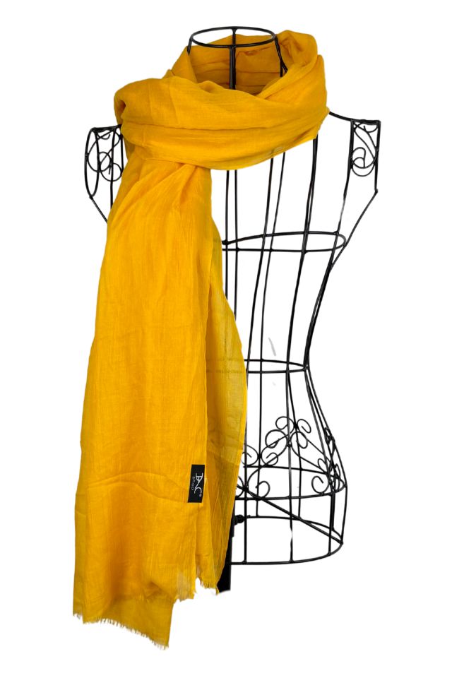 Esarfa dama uni 25V, galben 180 x 95 cm