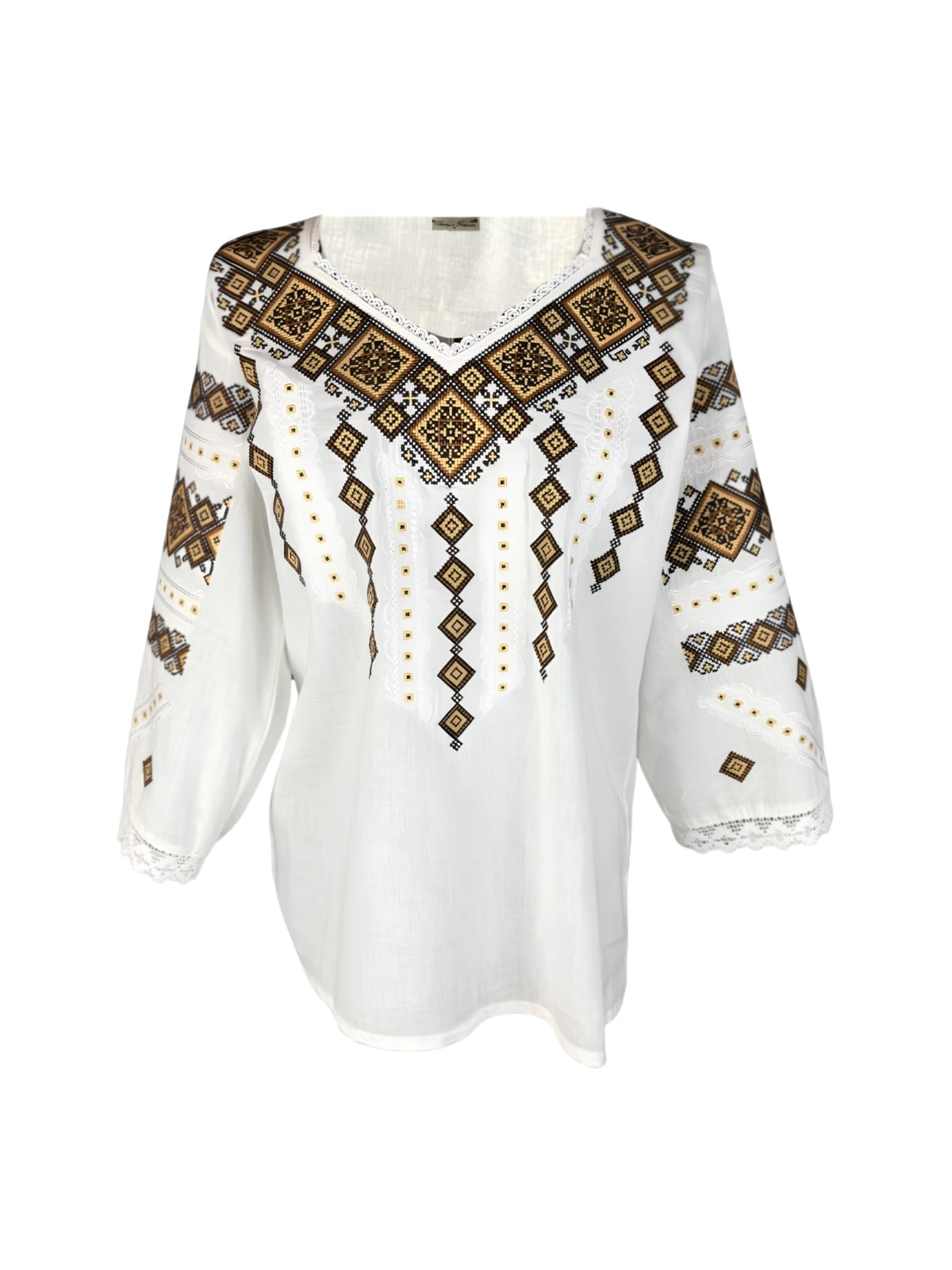 Bluza dama 2IU26 alb/maro