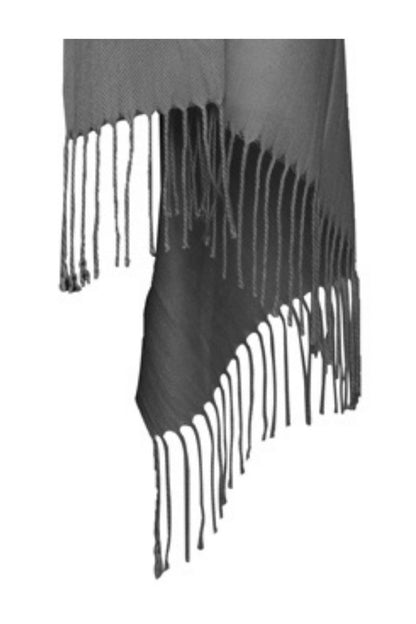 Esarfa tip sal din casmir, gri