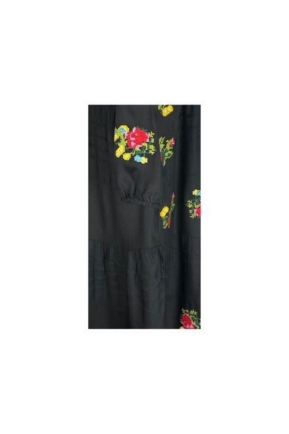 Rochie dama S25 negru/galben