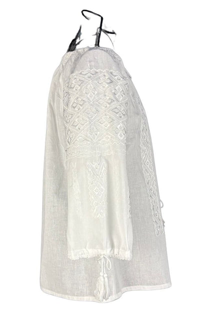 Bluza dama tip ie 256 alb imaculat