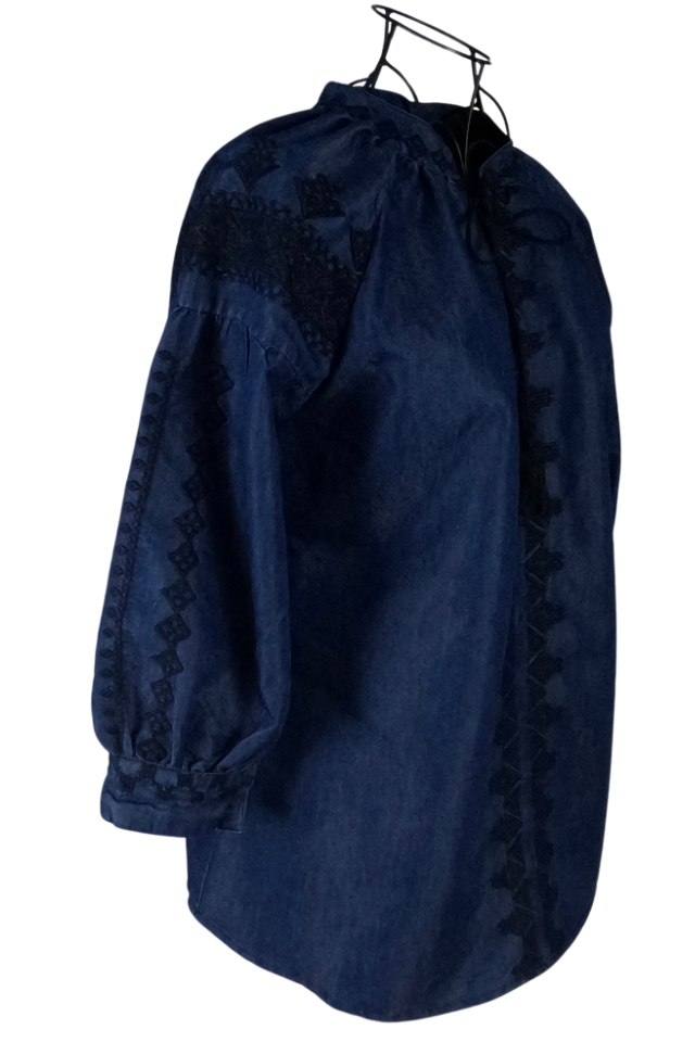 Bluza tip ie dama denim B23, bleumarin