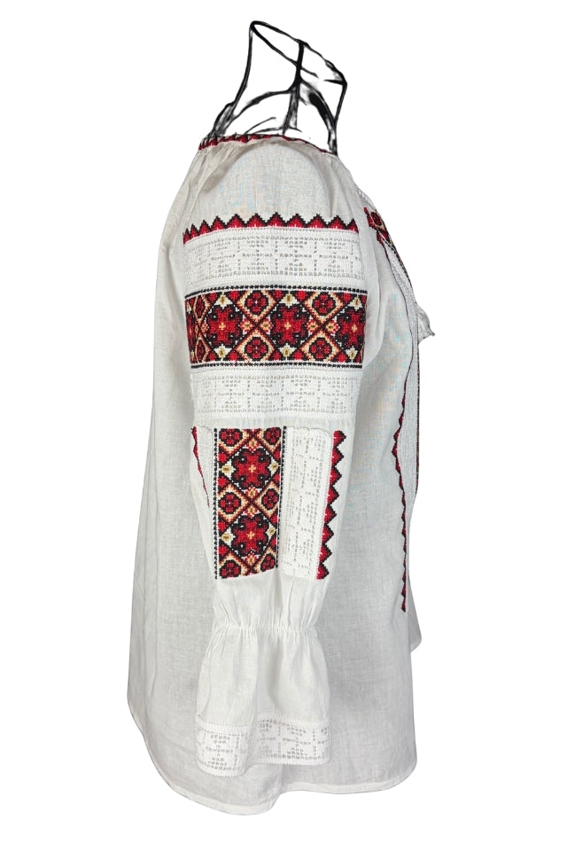 Bluza dama 2IU26 alb/bej