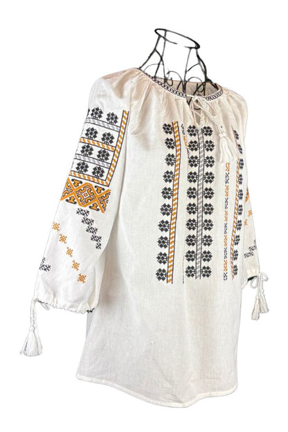 Bluza tip ie dama R25 alb/gri