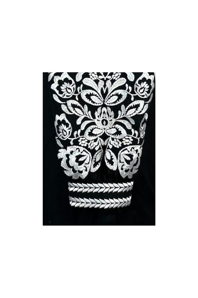 Bluza tip ie dama R24, negru/alb