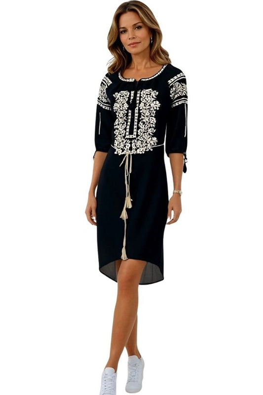 Rochie dama negru/bej
