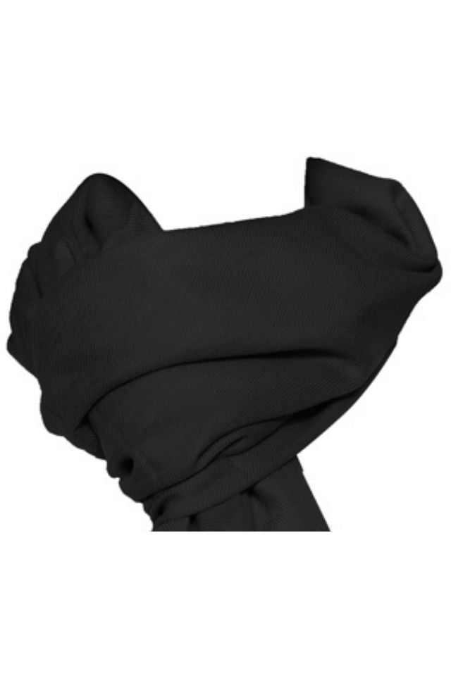 Esarfa tip sal din casmir, negru