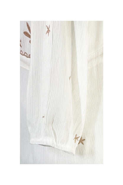 Rochie dama casual RL24, alb crystal/crem
