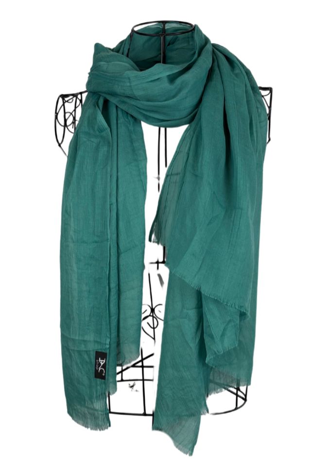 Esarfa dama uni 25V, verde prafuit 180 x 95 cm
