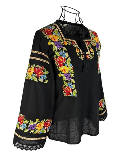 Bluza dama DF negru/galben
