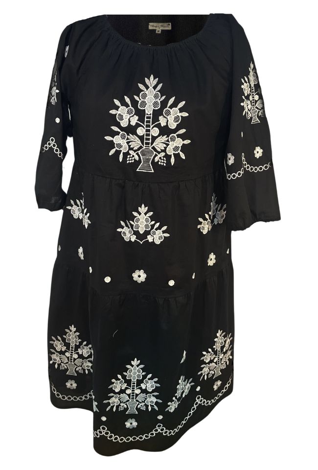 Rochie dama casual RD2, negru/alb