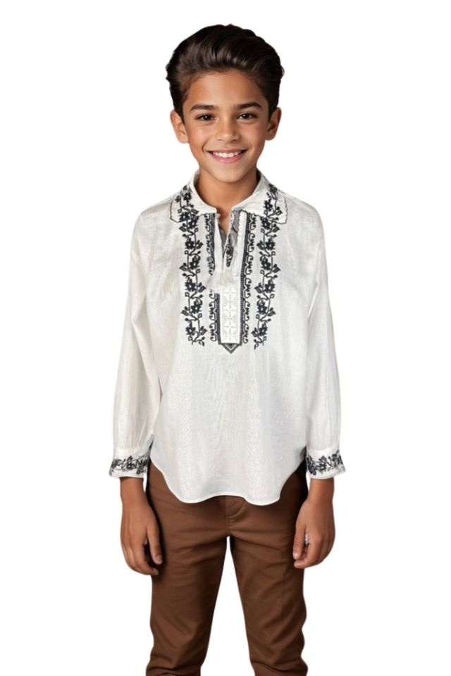 Bluza baieti CPB alb/negru