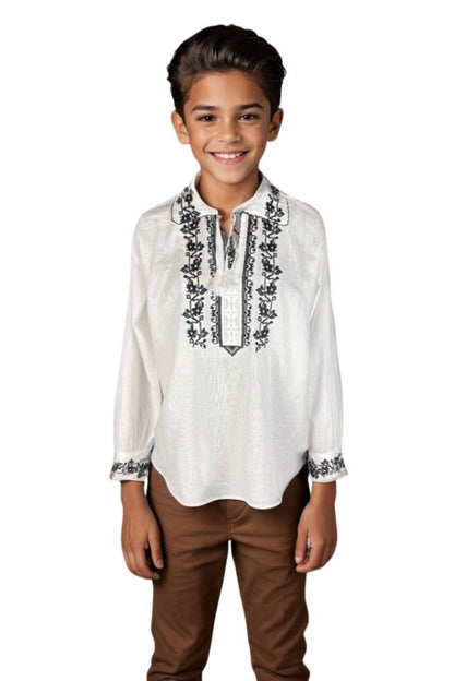 Bluza baieti CPB alb/negru