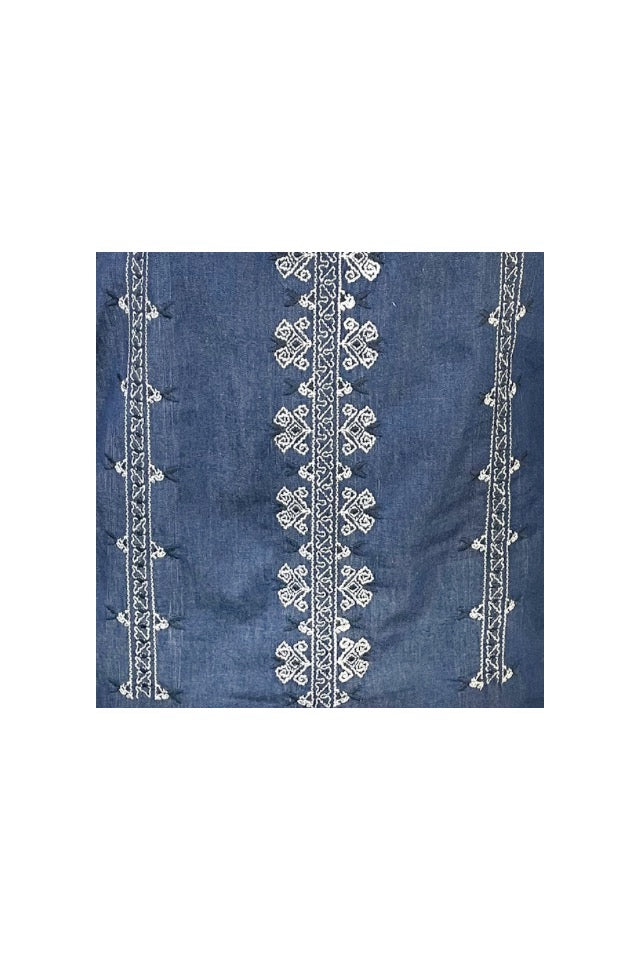 Rochie dama casual denim RB24, albastru nautic
