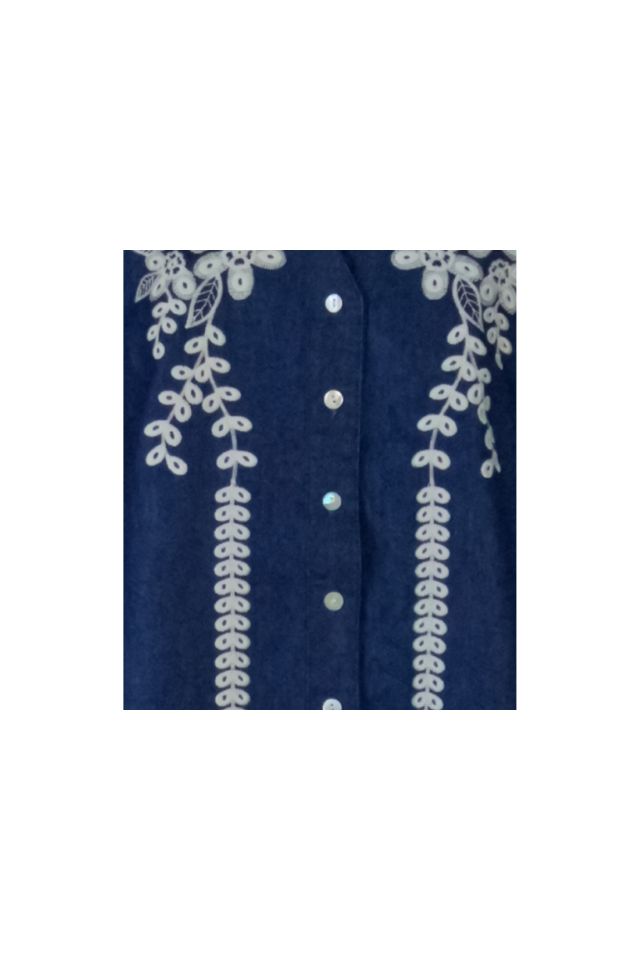 Bluza dama tip ie D24, bleumarin/alb