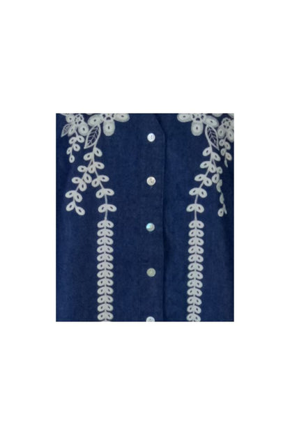 Bluza dama tip ie D24, bleumarin/alb