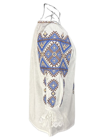 Bluza dama M26 alb/maro