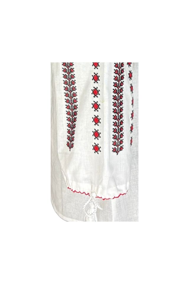 Bluza dama DEC alb/rosu bordo