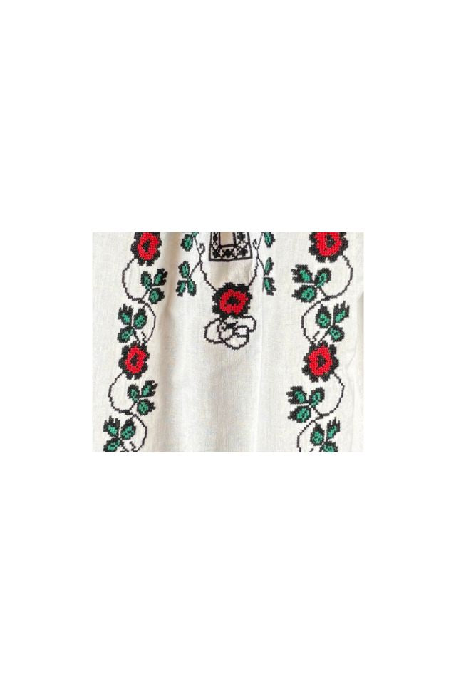 Bluza dama tip ie R25 alb/verde