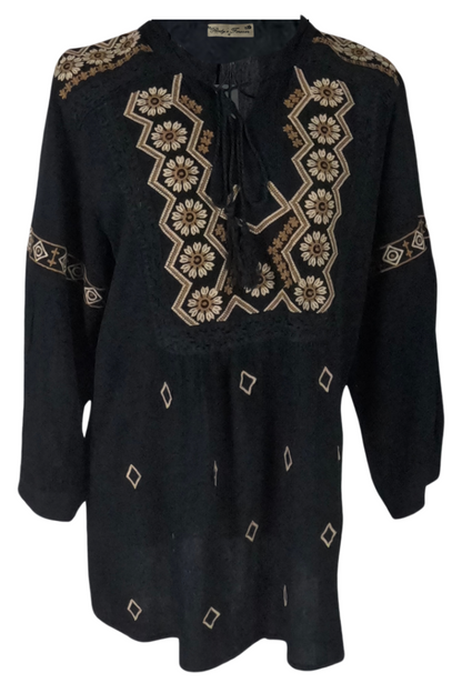 Bluza dama tip ie RDB2, negru/maro