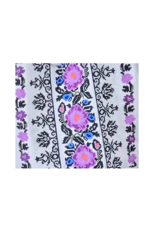 Bluza dama tip ie RD24, alb/mov