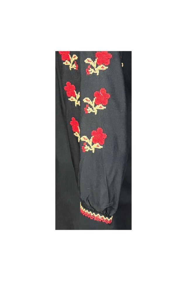 Bluza dama 2IU26 negru/rosu