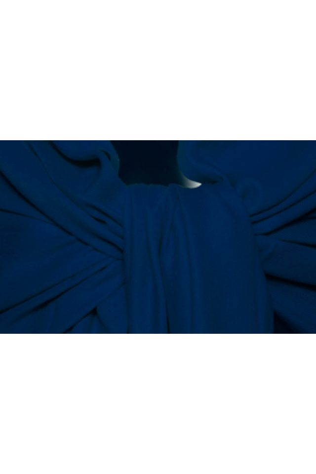 Esarfa tip sal din casmir, bleumarin